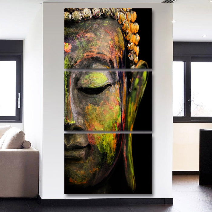 Buddha Portrait Religion Wall Art Canvas Printing - BlueArtDecor