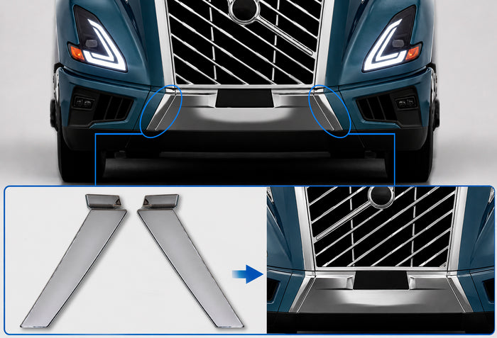 Bumper Trim Moudlings Chrome Set 2025+ Volvo VNL New