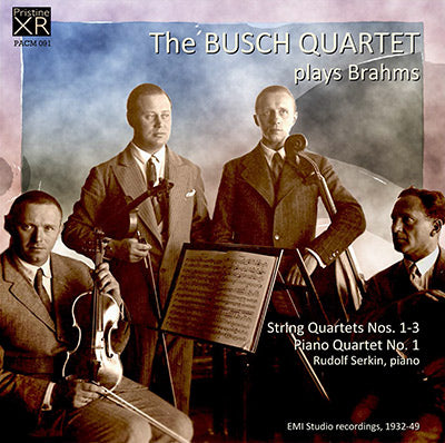 BUSCH QUARTET Brahms: String & Piano Quartets (1932-49) - PACM091 - CD