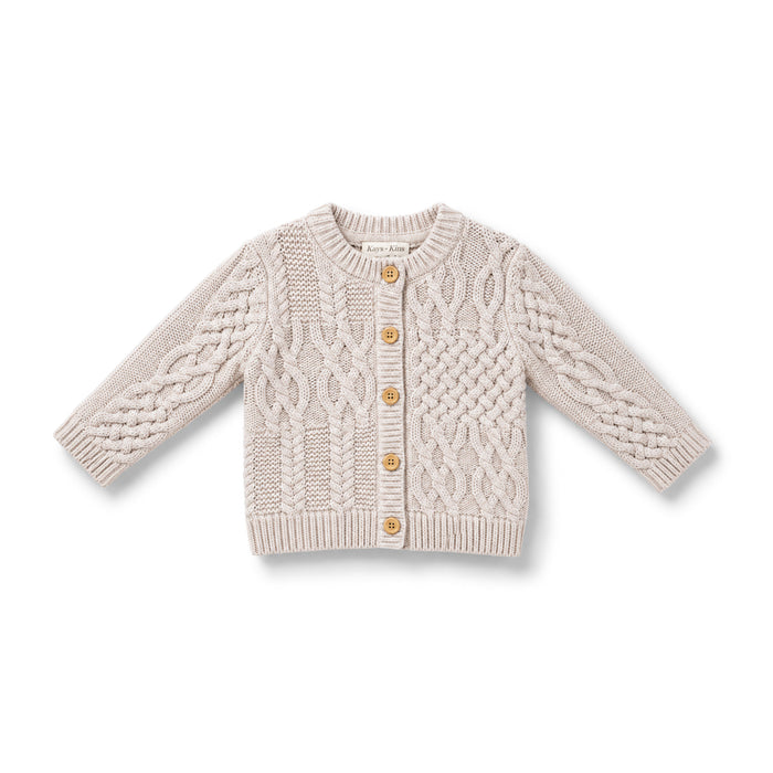 Cable Knit Cardigan - Earth