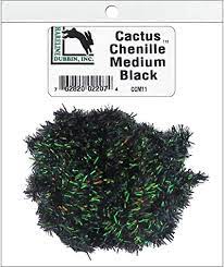 Cactus Chenille Medium Hareline Dubbin Black Fly Tying Rivers and Glen Trading Co