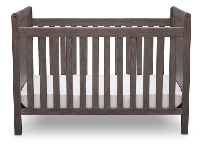 Delta Children Rustic Grey (084) Cali 4-in-1 Crib, front view, a2a