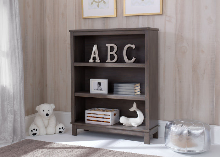 Delta Children Rustic Grey (084) Cambridge Bookcase/Hutch, hangtag, a1a