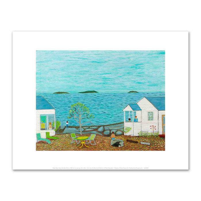 Ralph Fasanella, Camden Maine, 1980, Collection of Marc Fasanella. Â© Estate of Ralph Fasanella. Fine Art Prints in various sizes by Museums.Co