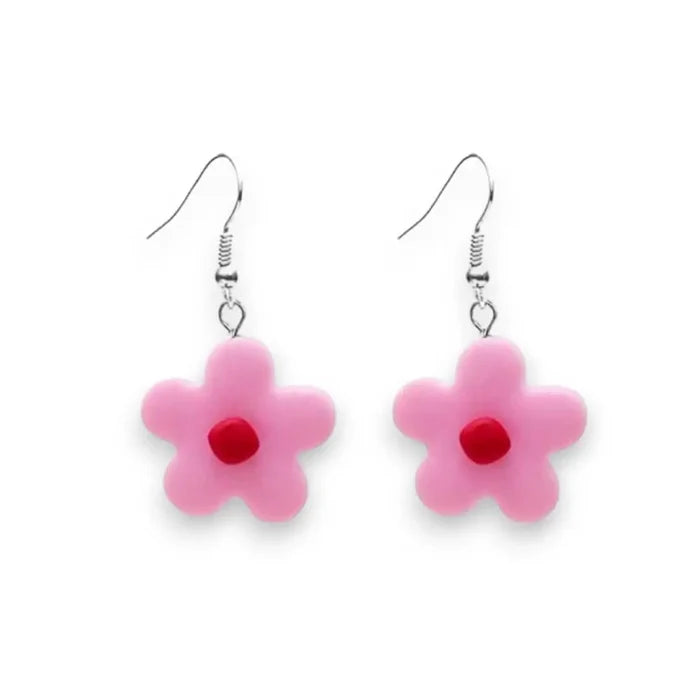 Cartoon Flower Drop Earrings