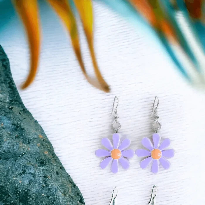 Cartoon Flower Drop Earrings
