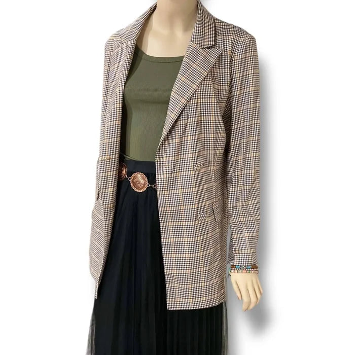 Casual Lightweight Blazer Jacket - Multicolor / Medium / Female - Women’s Blazers