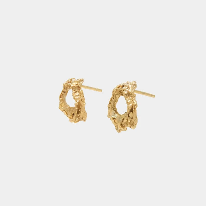 Loveness Lee Cea Earrings, Gold, Side