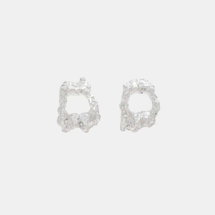 Loveness Lee Cea Earrings, Silver, Side