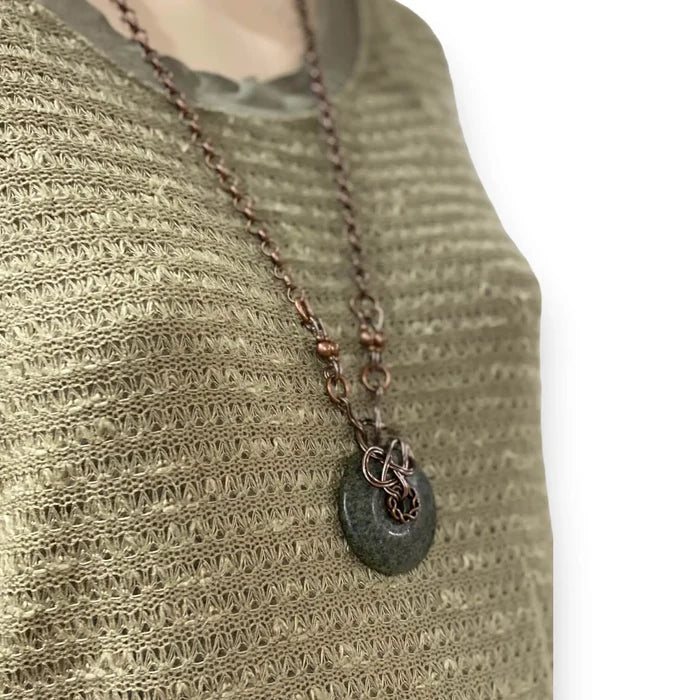 Celtic Jasper Copper Necklace - Wild Time Fashion