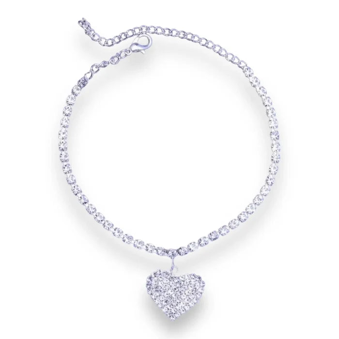 Charming Heart Tennis Bracelet Anklet