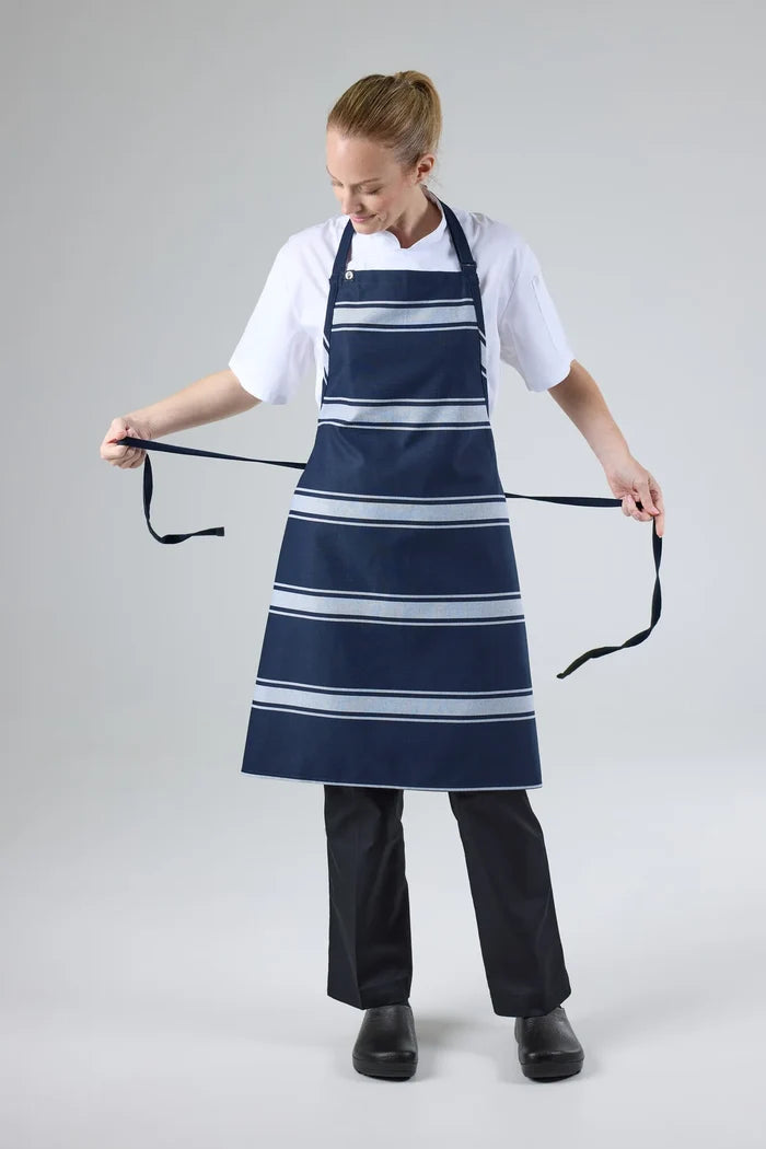 Chef Works Butcher Stripe Bib Apron