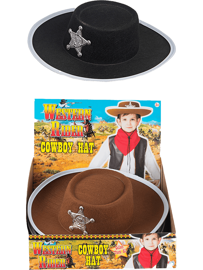 Child Cowboy Hat 2 Assorted - thefancydress.co.uk