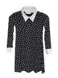 Children Gothic School Girl Pattern Swing Dress - thefancydress.co.uk