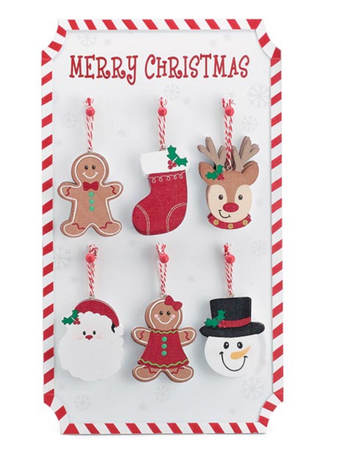 CHRISTMAS CHARACTER ORNAMENTS
