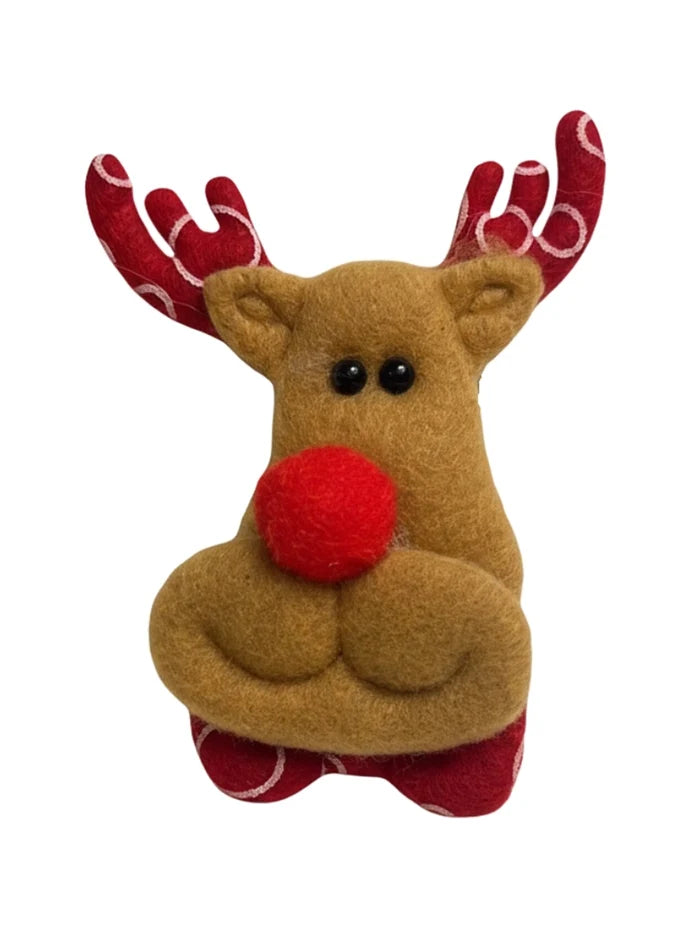 Christmas Reindeer Brooch - thefancydress.co.uk