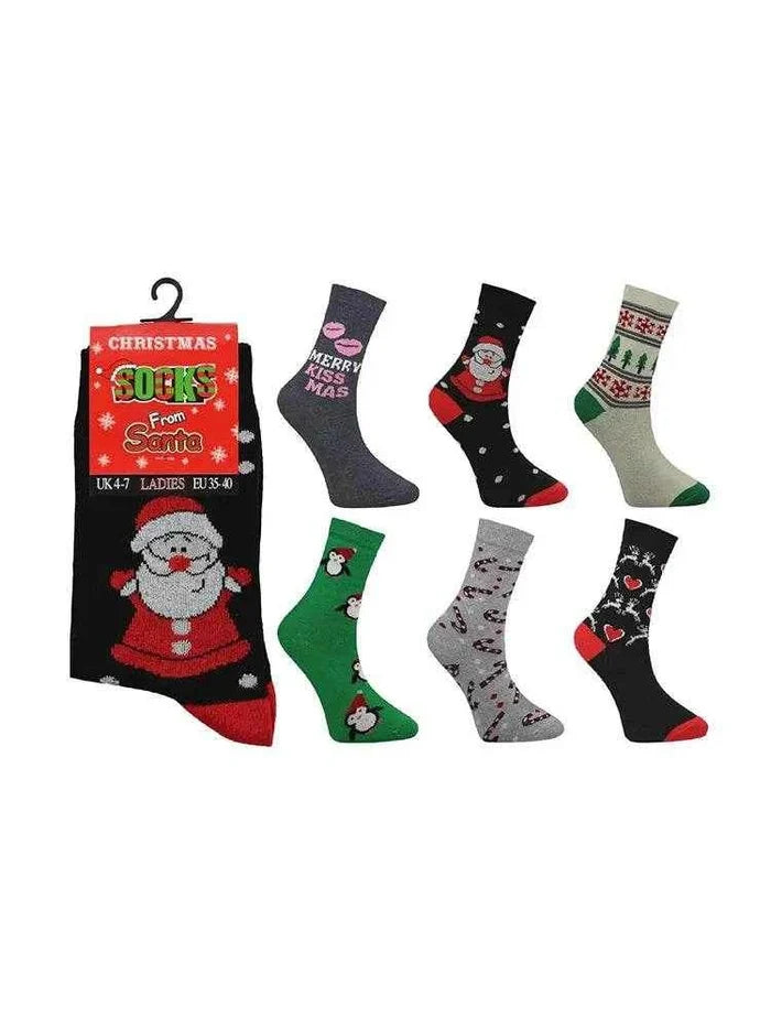 Christmas Socks (Pack of 6)