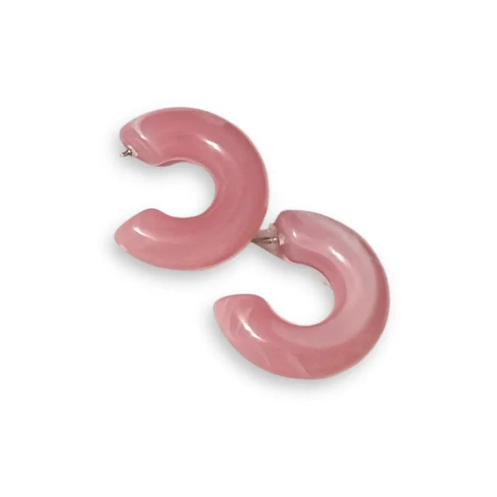 Chunky Acrylic Hoop Earrings - Wild Time Fashion