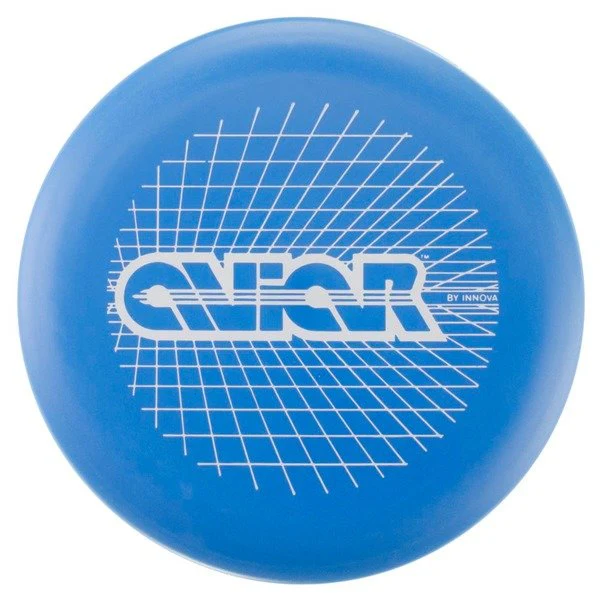 Blue disc with grid pattern and 'G-Force' branding on a white background