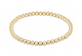Classic Gold 4mm Bracelet-EXTENDS