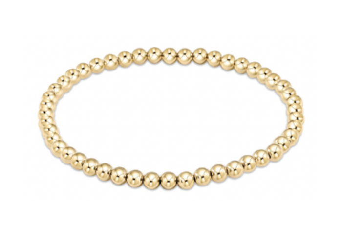 Classic Gold 4mm Bracelet-EXTENDS