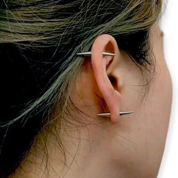 Colorful Double Spiked Stud Earrings