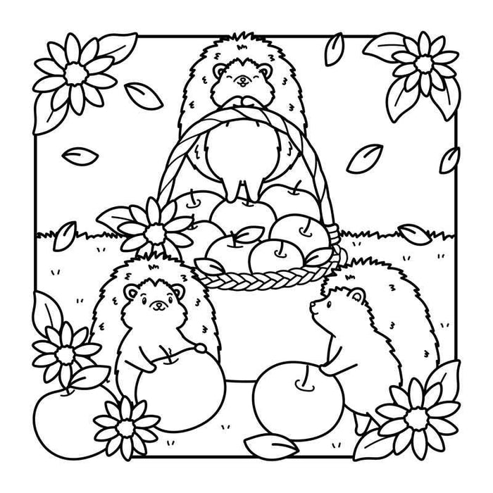 Comfy Fall Coloring Book by