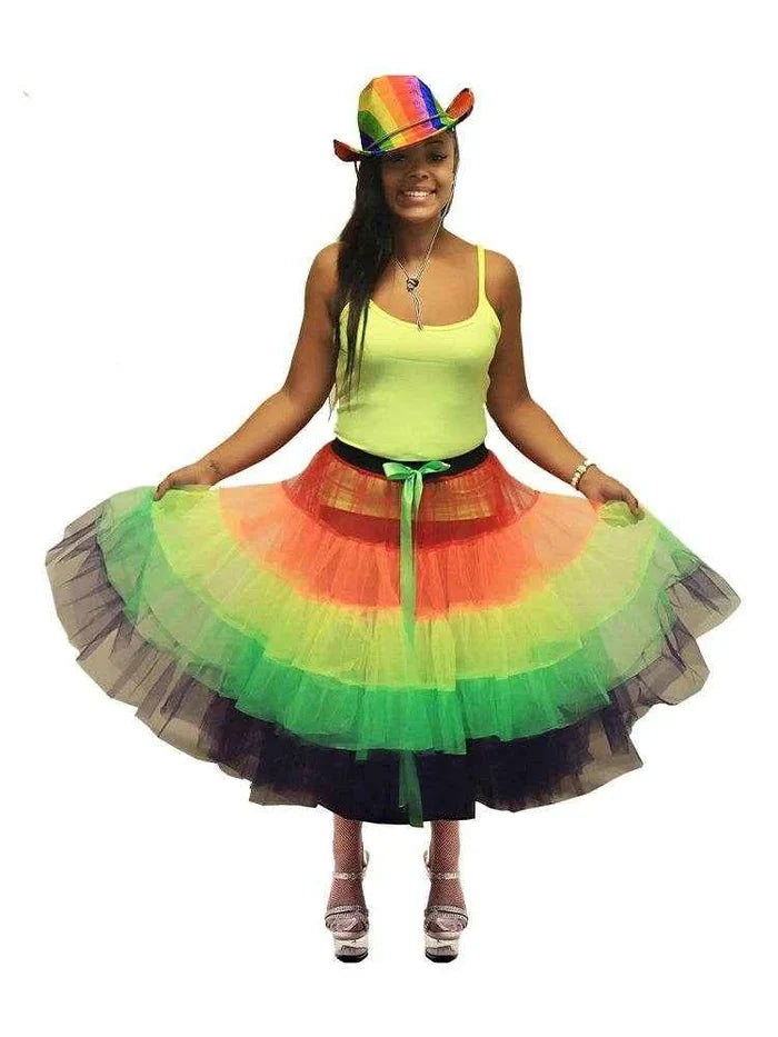 Crazy Chick 5 Tier Petticoat Skirt