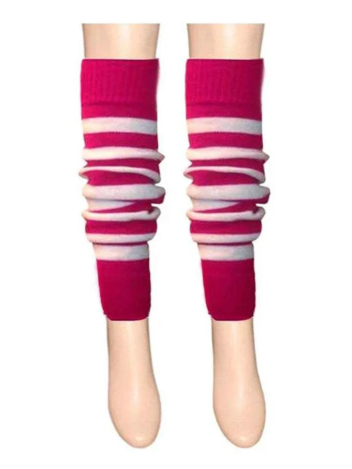 Crazy Chick Girls Stripe Legwarmers