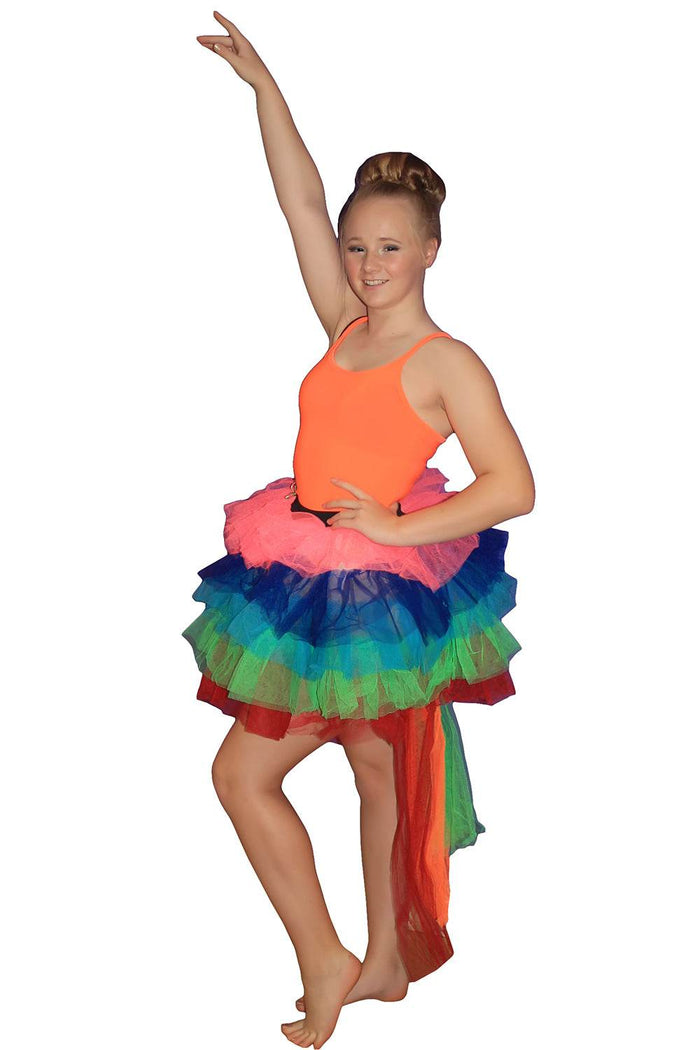 Crazy Chick Long Tail Tutu skirt - thefancydress.co.uk