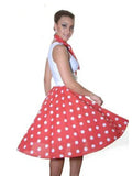 Crazy Chick Polka Dot Skirts 26 (inches) - thefancydress.co.uk