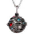 Crystal Ball Chime Pendant Necklace 28" - Wild Time Fashion
