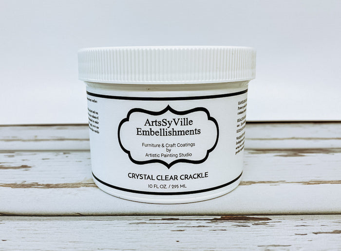 Crystal Clear Crackle 10 oz jar