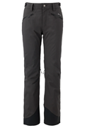 Black snow pants on a white background