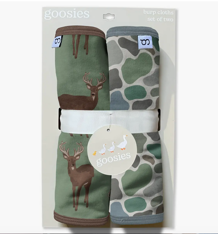 Deer/Camo Burp Cloth Set