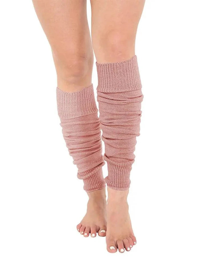 Deluxe Luxurious Ladies 80's Plain Ribbed Leg Warmers - thefancydress.co.uk