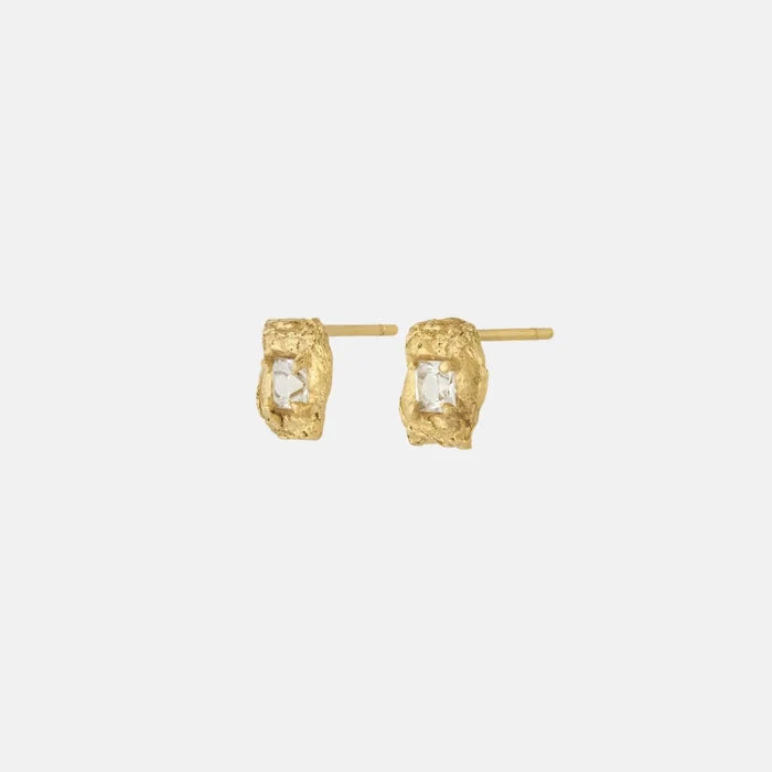 Loveness Lee Deti 18K Gold Plated Recycled Silver Earrings, Side
