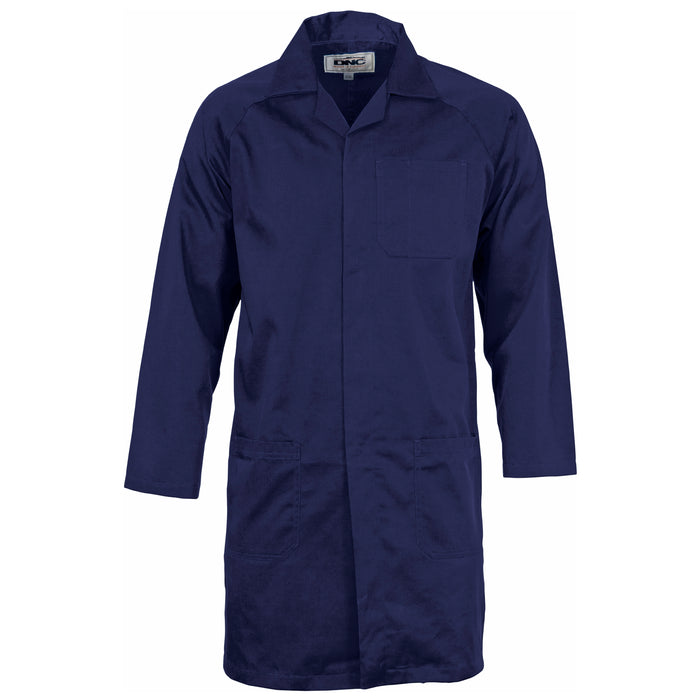 Dnc Dust Coat Polyester Cotton L/s External Pocket