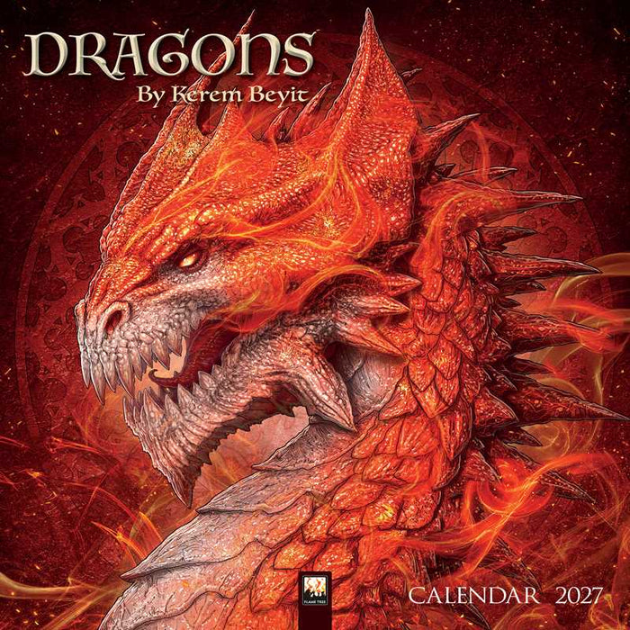 Dragons by Kerem Beyit Wall Calendar 2027 (Art Calendar) by