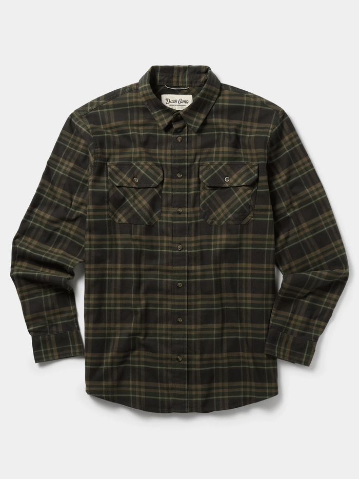 Duck Camp Camp Shirt Duck Camp Moss Plaid / M Men's Long Sleeve Button Down Shirts Rivers and Glen Trading Co