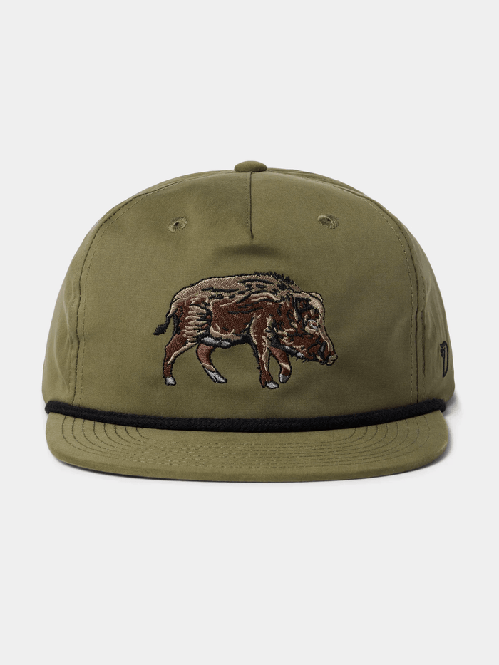 Duck Camp Hog Hat Duck Camp Military Green Headwear Rivers and Glen Trading Co