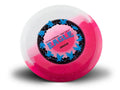 Pink and white disc with 'Eagle' branding on a white background