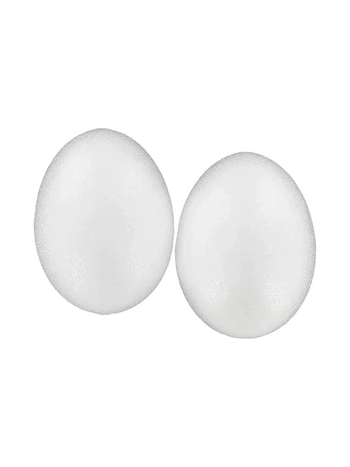 Easter, 14cm Height Foam White Fake Eggs For Decoratation - thefancydress.co.uk