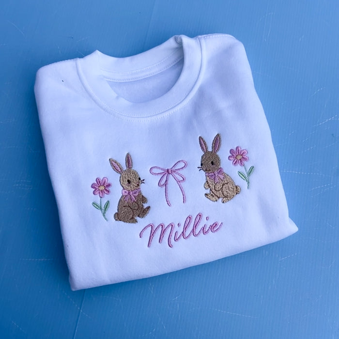 Easter Bunny and Bow Design