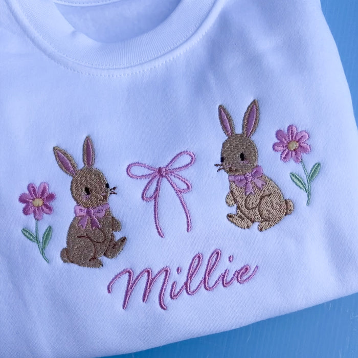 Easter Bunny and Bow Design