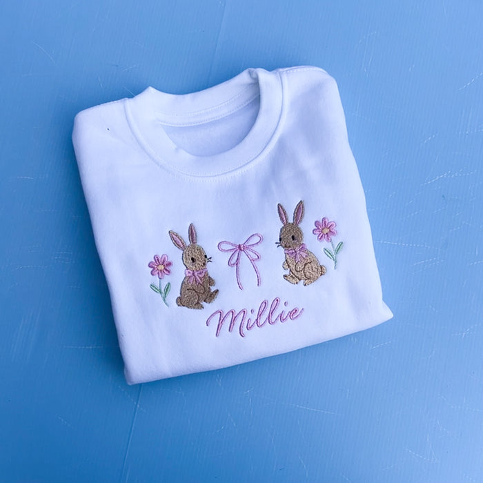 Easter Bunny and Bow Design