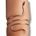 Egyptian Gold Serpent Arm Cuff adjustable armband bracelet