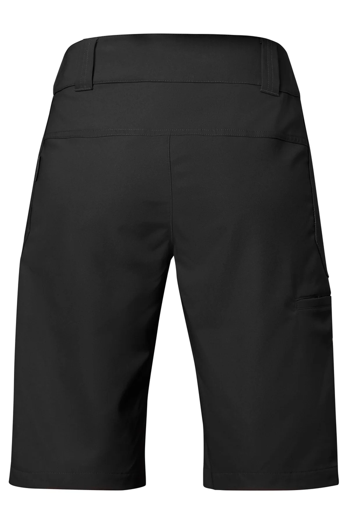 Black shorts on a white background