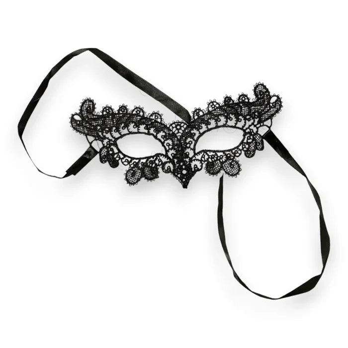 Elegant Black Lace Masquerade Face Masks fox mask white background
