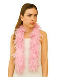 Elegant Festival Baby Pink Feather Boa – 150cm